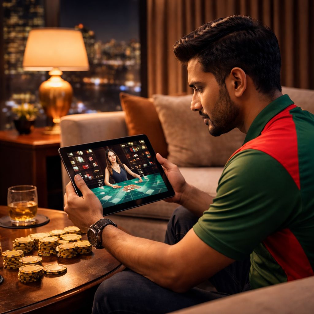 Sophisticated online betting atmosphere with elegant presentation and golden casino chips representing the premium quality experience at 93OK